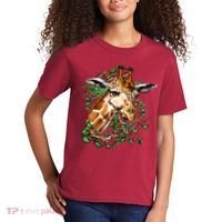 Wildlife - Big Face Giraffe Portrait Kids T-Shirt thumb 2