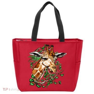 Wildlife - Big Face Giraffe Portrait Tote Bag