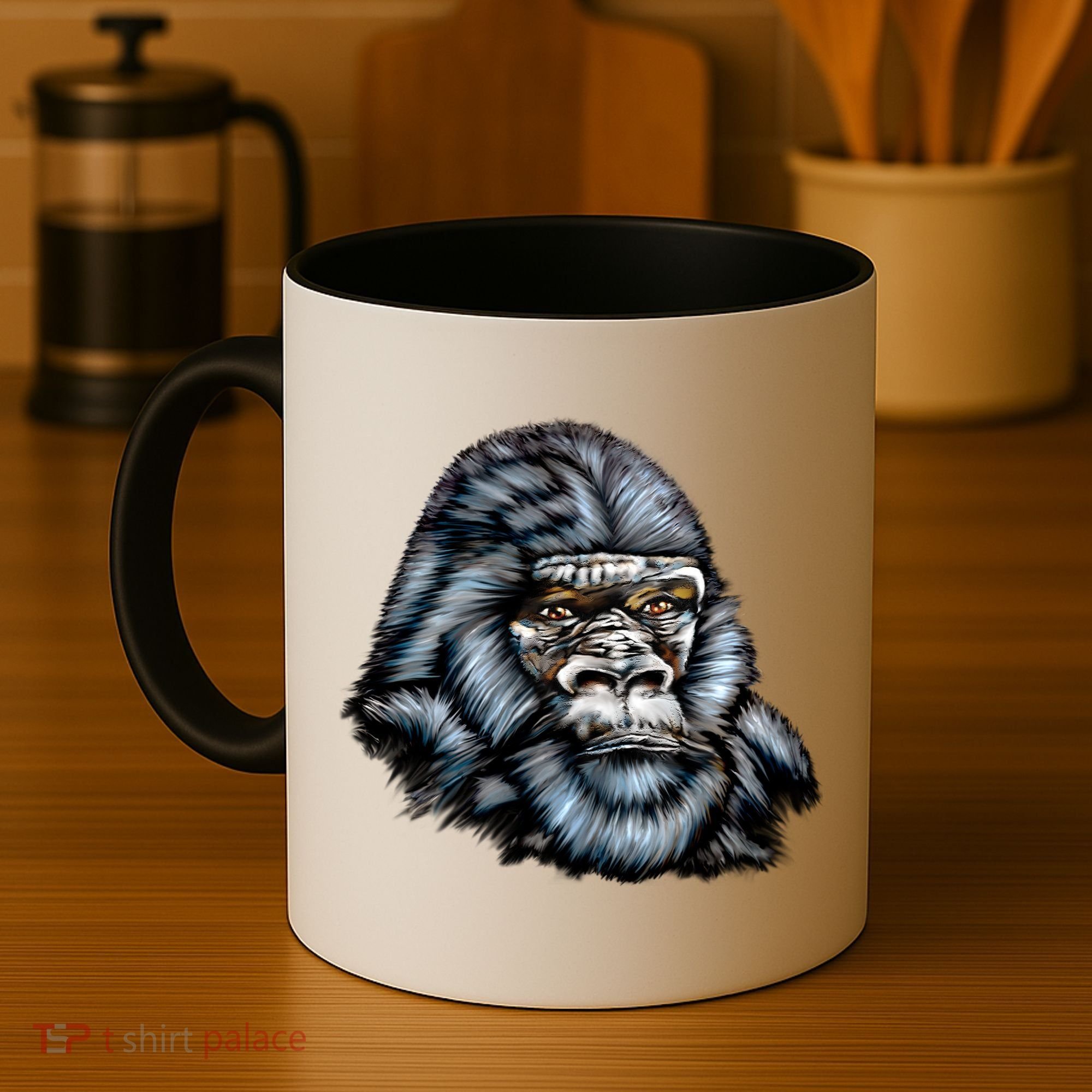 Wildlife - Big Face Gorilla Portrait Coffee Mug