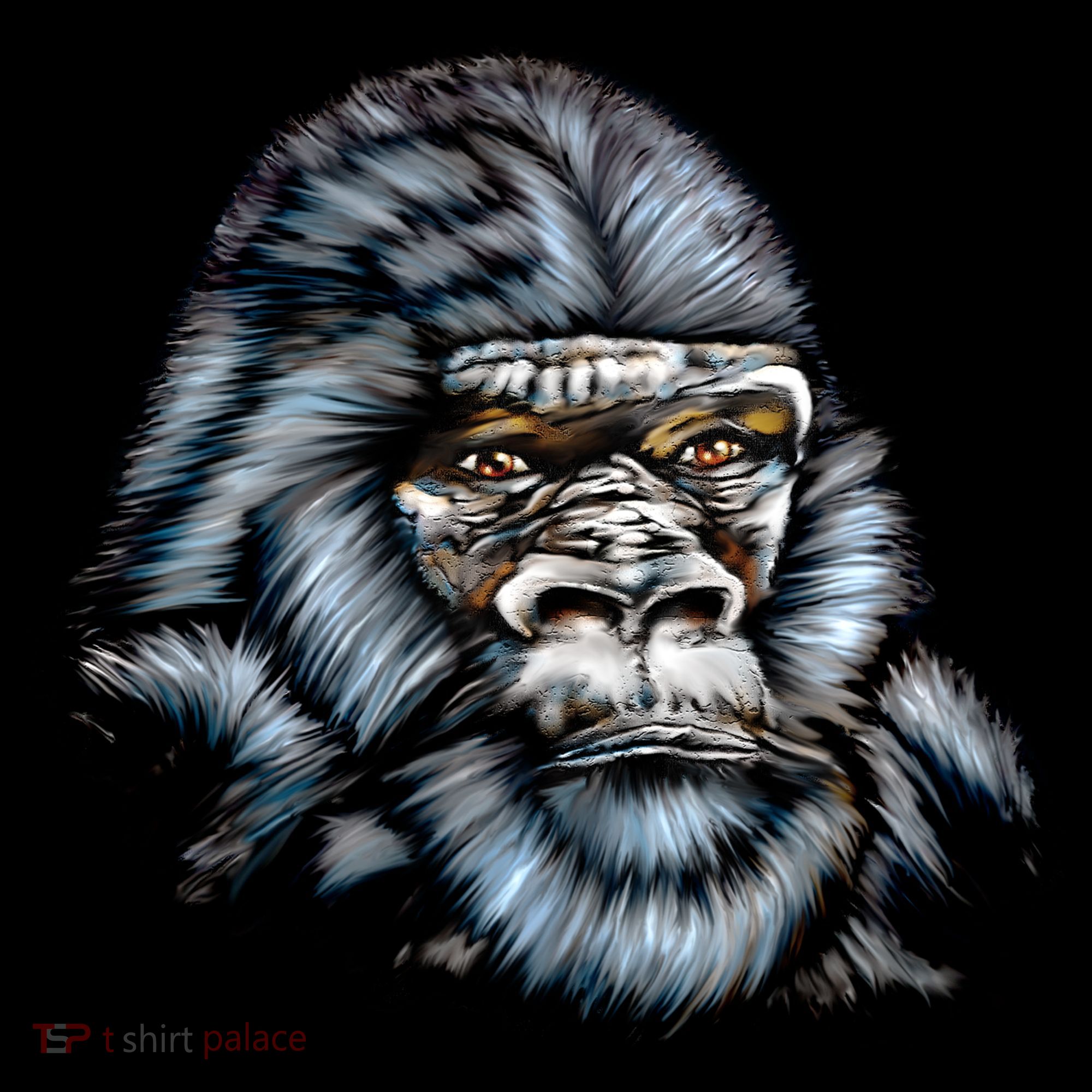 Wildlife - Big Face Gorilla Portrait Women's Hoodie