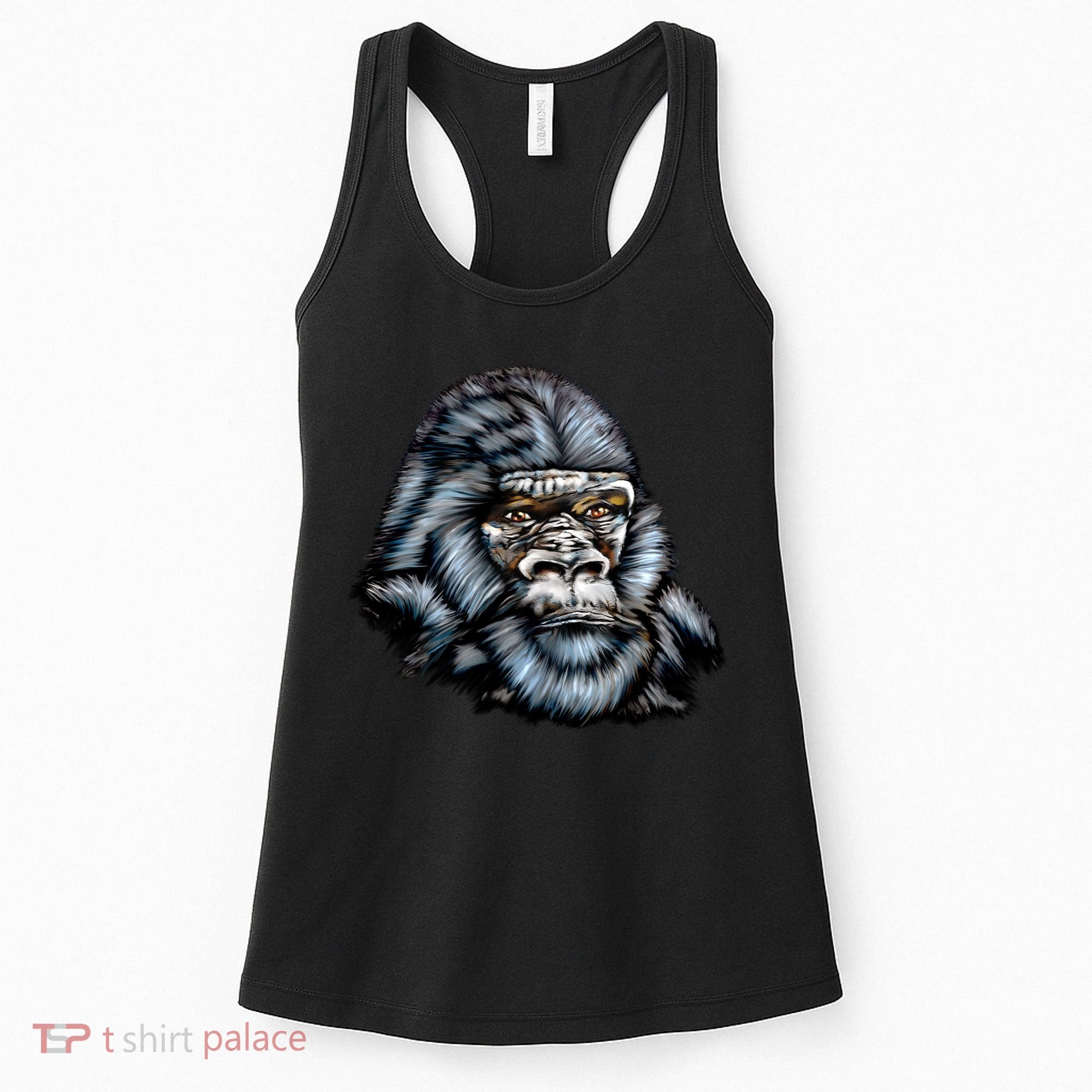 Wildlife - Big Face Gorilla Portrait Women's Tank Top