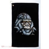 Wildlife - Big Face Gorilla Portrait Golf Towel thumb 0