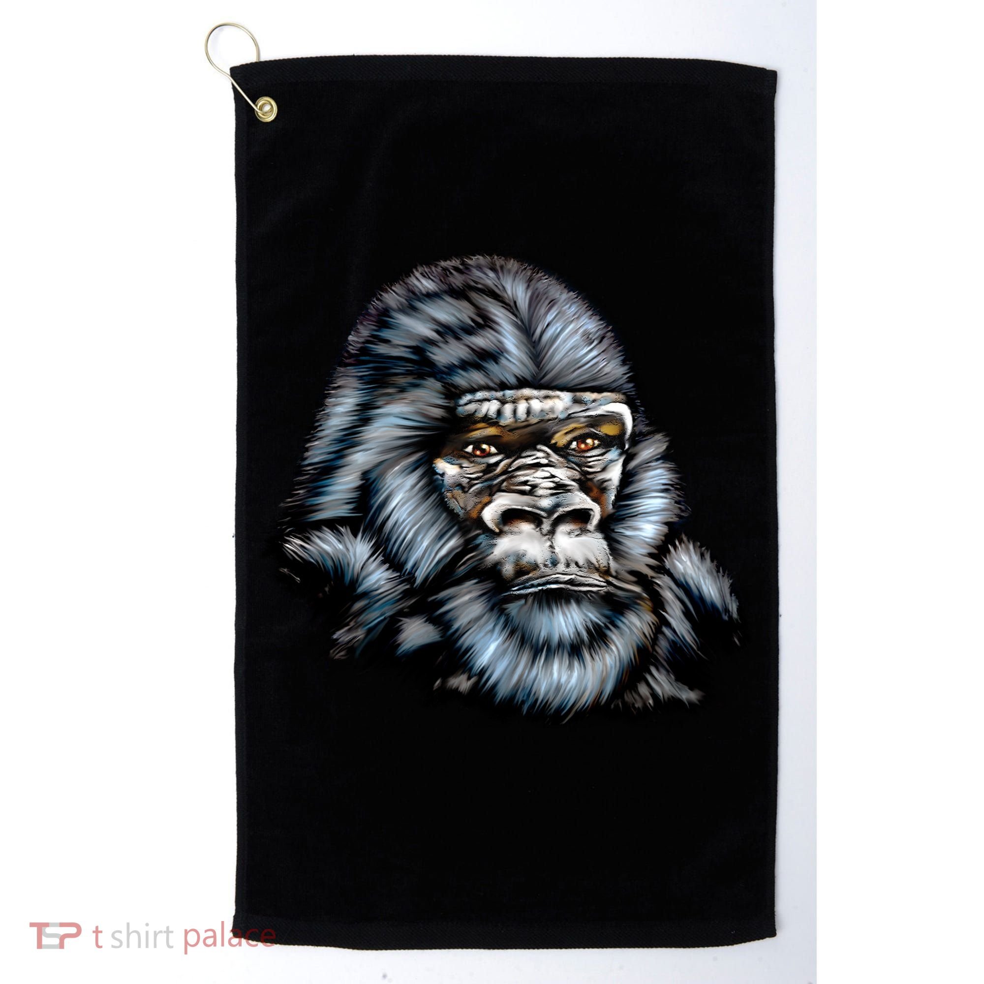 Wildlife - Big Face Gorilla Portrait Golf Towel