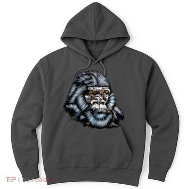 Wildlife - Big Face Gorilla Portrait Hoodie