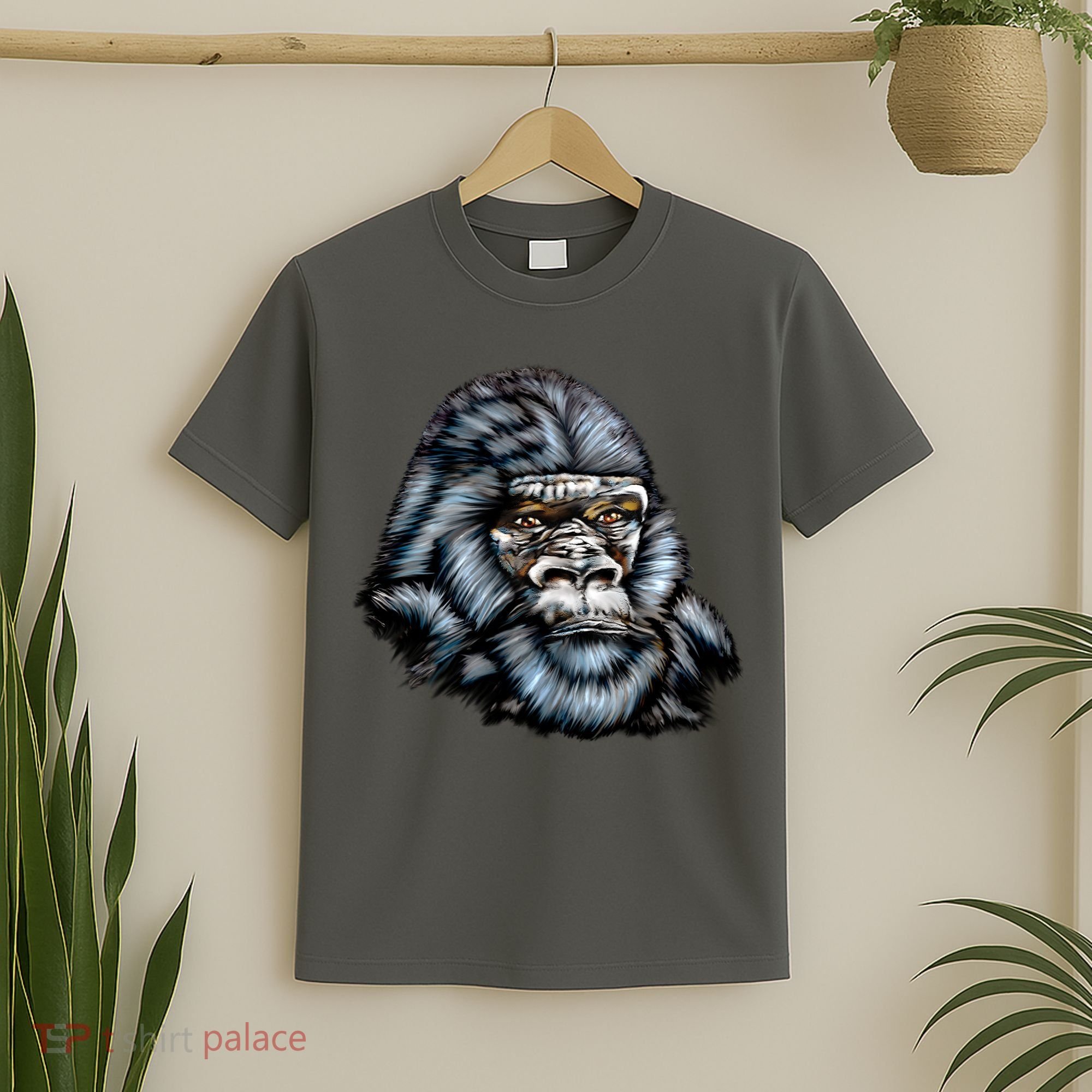 Wildlife - Big Face Gorilla Portrait T-Shirt