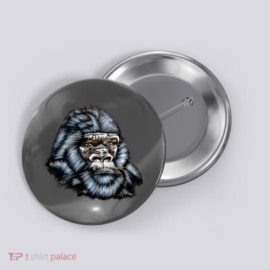 Wildlife - Big Face Gorilla Portrait Button