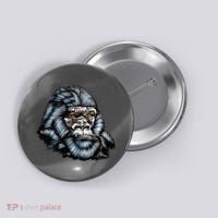 Wildlife - Big Face Gorilla Portrait Button thumb 0
