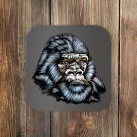 Wildlife - Big Face Gorilla Portrait Coaster thumb 0