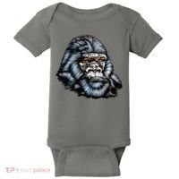Wildlife - Big Face Gorilla Portrait Baby Bodysuit thumb 0