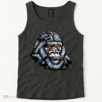 Wildlife - Big Face Gorilla Portrait Tank Top thumb 2