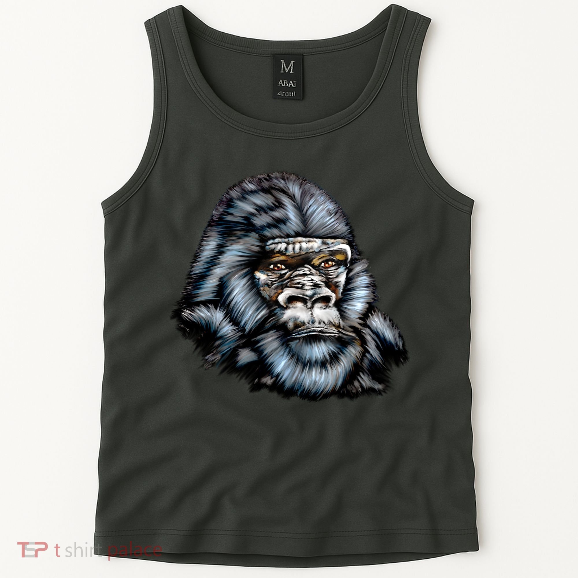 Wildlife - Big Face Gorilla Portrait Tank Top