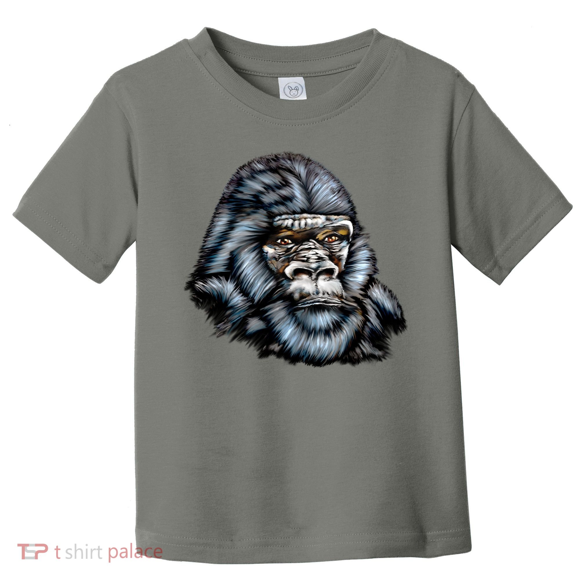 Wildlife - Big Face Gorilla Portrait Toddler T-Shirt