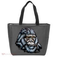 Wildlife - Big Face Gorilla Portrait Tote Bag thumb 0