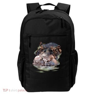 Wildlife - Big Face Hippo Portrait Backpack