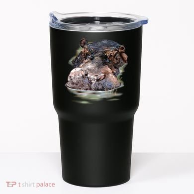 Wildlife - Big Face Hippo Portrait Tumbler