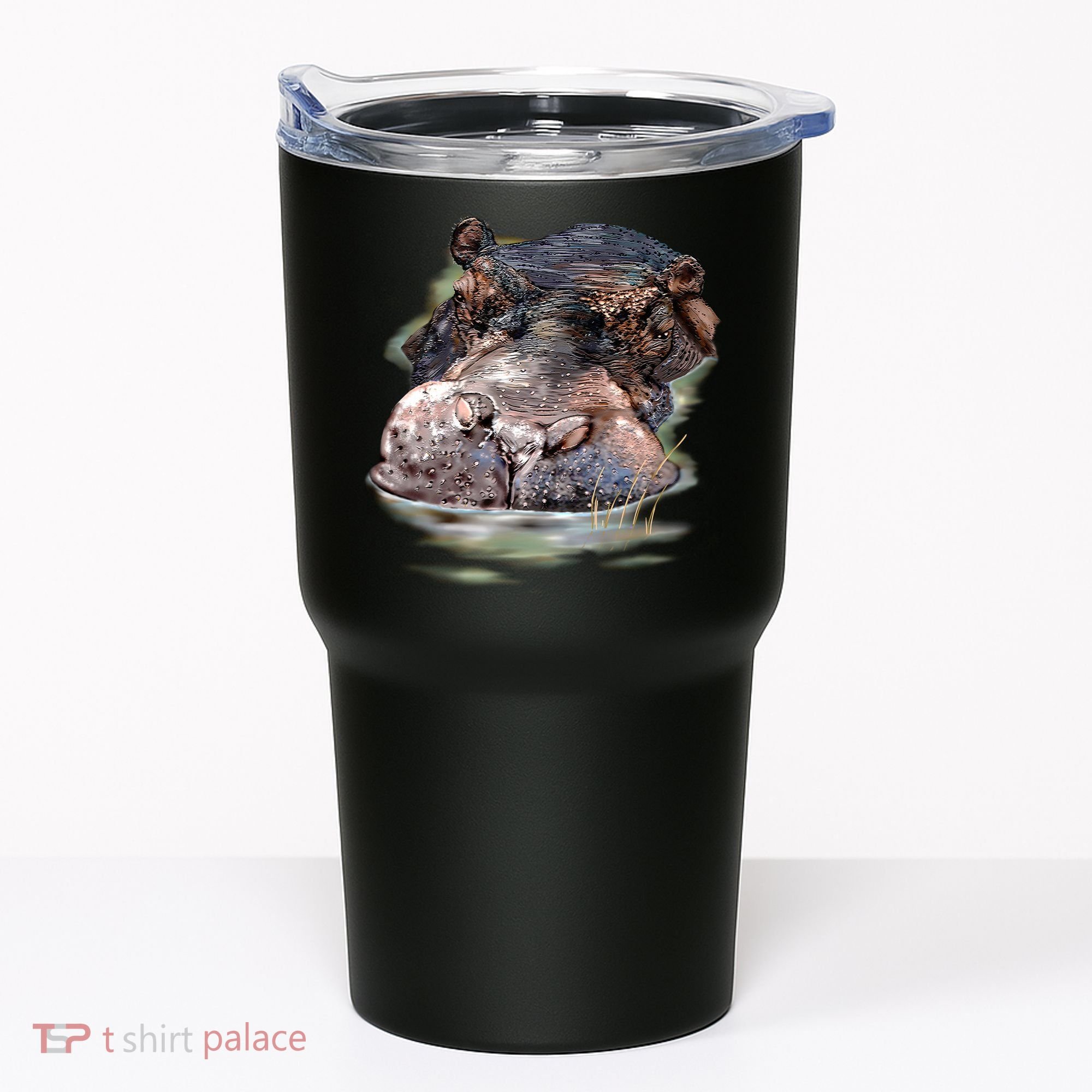 Wildlife - Big Face Hippo Portrait Tumbler