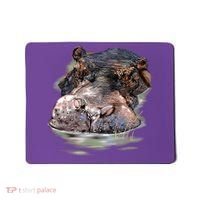 Wildlife - Big Face Hippo Portrait Mousepad thumb 0