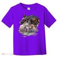 Wildlife - Big Face Hippo Portrait Toddler T-Shirt thumb 0