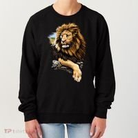 Wildlife - Big Face Proud Lion Portrait Women's Sweatshirt thumb 0