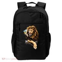 Wildlife - Big Face Proud Lion Portrait Backpack thumb 0