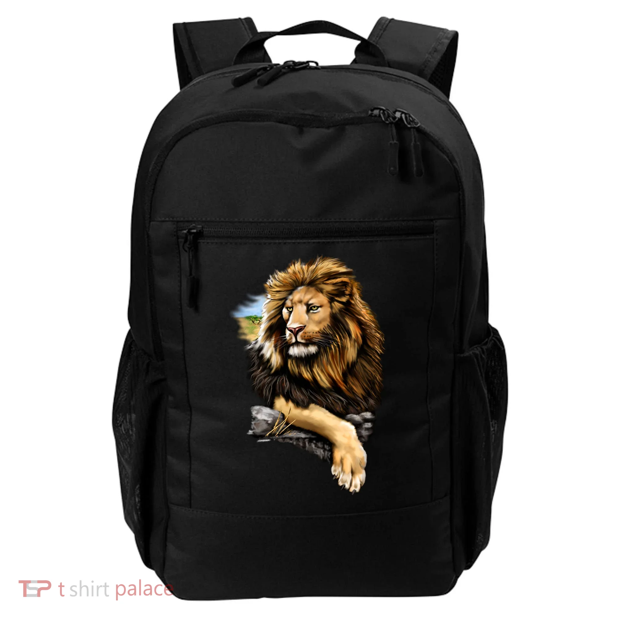 Wildlife - Big Face Proud Lion Portrait Backpack