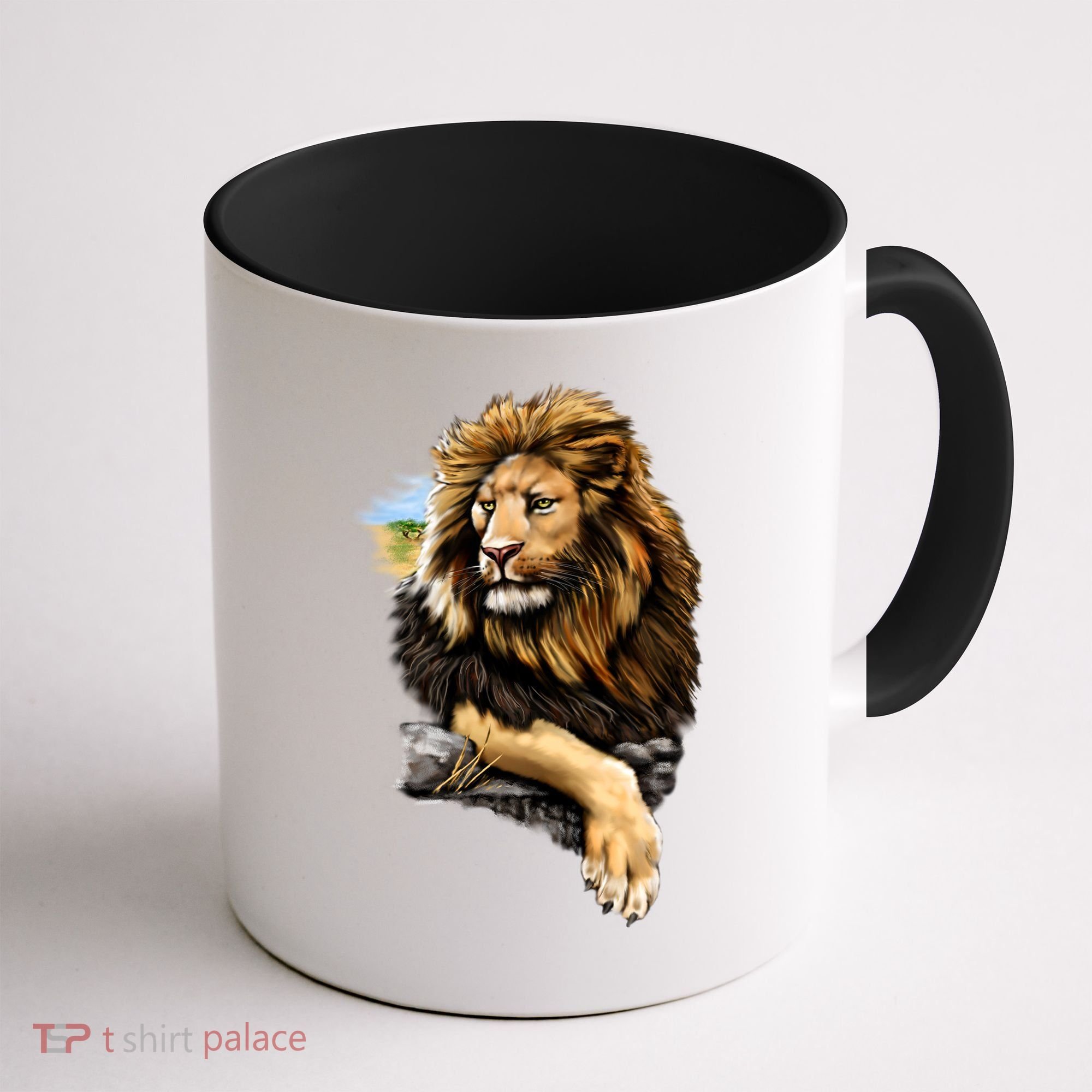 Wildlife - Big Face Proud Lion Portrait Coffee Mug