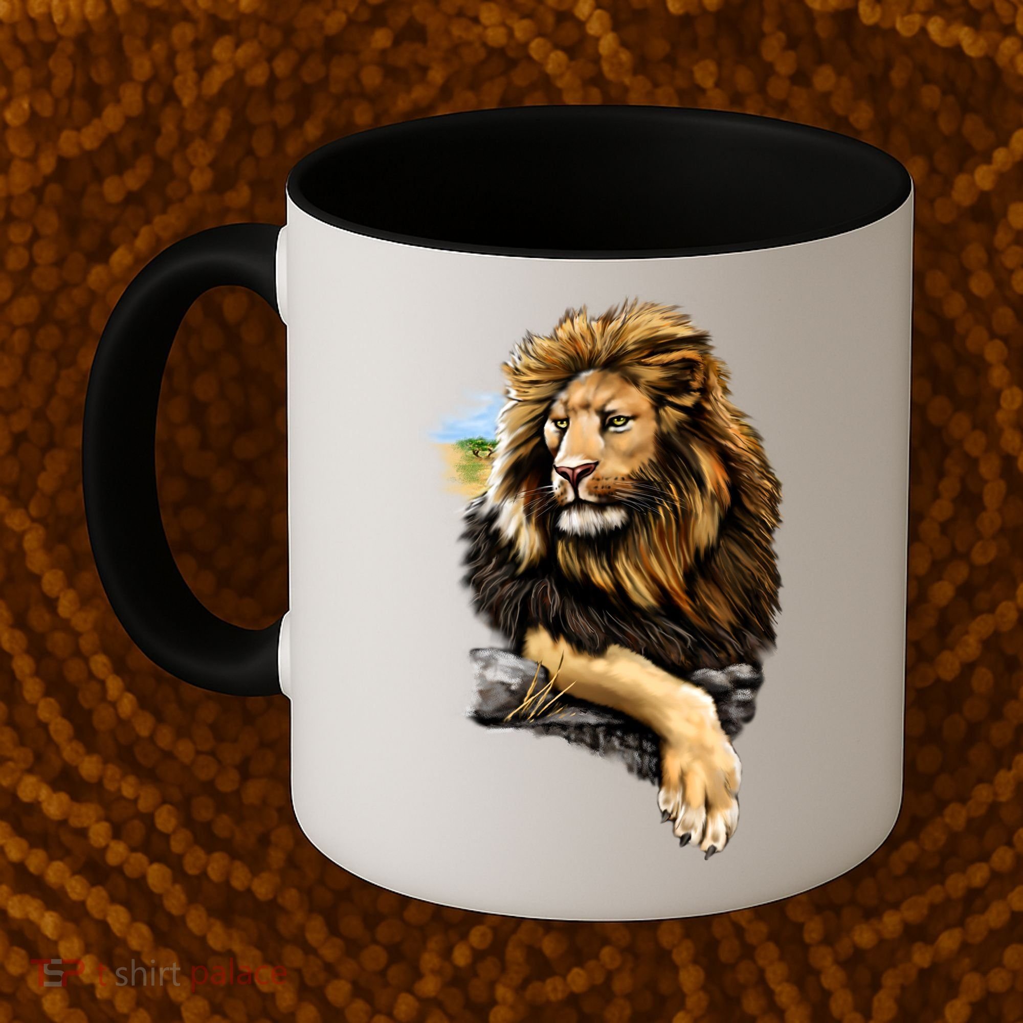 Wildlife - Big Face Proud Lion Portrait Coffee Mug