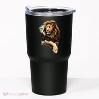 Wildlife - Big Face Proud Lion Portrait Tumbler thumb 0