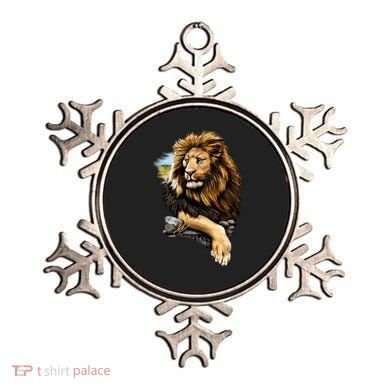 Wildlife - Big Face Proud Lion Portrait Ornament