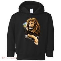 Wildlife - Big Face Proud Lion Portrait Toddler Hoodie thumb 0