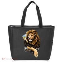 Wildlife - Big Face Proud Lion Portrait Tote Bag thumb 0