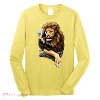 Wildlife - Big Face Proud Lion Portrait Long Sleeve Shirt thumb 0