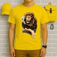 Wildlife - Big Face Proud Lion Portrait T-Shirt thumb 6