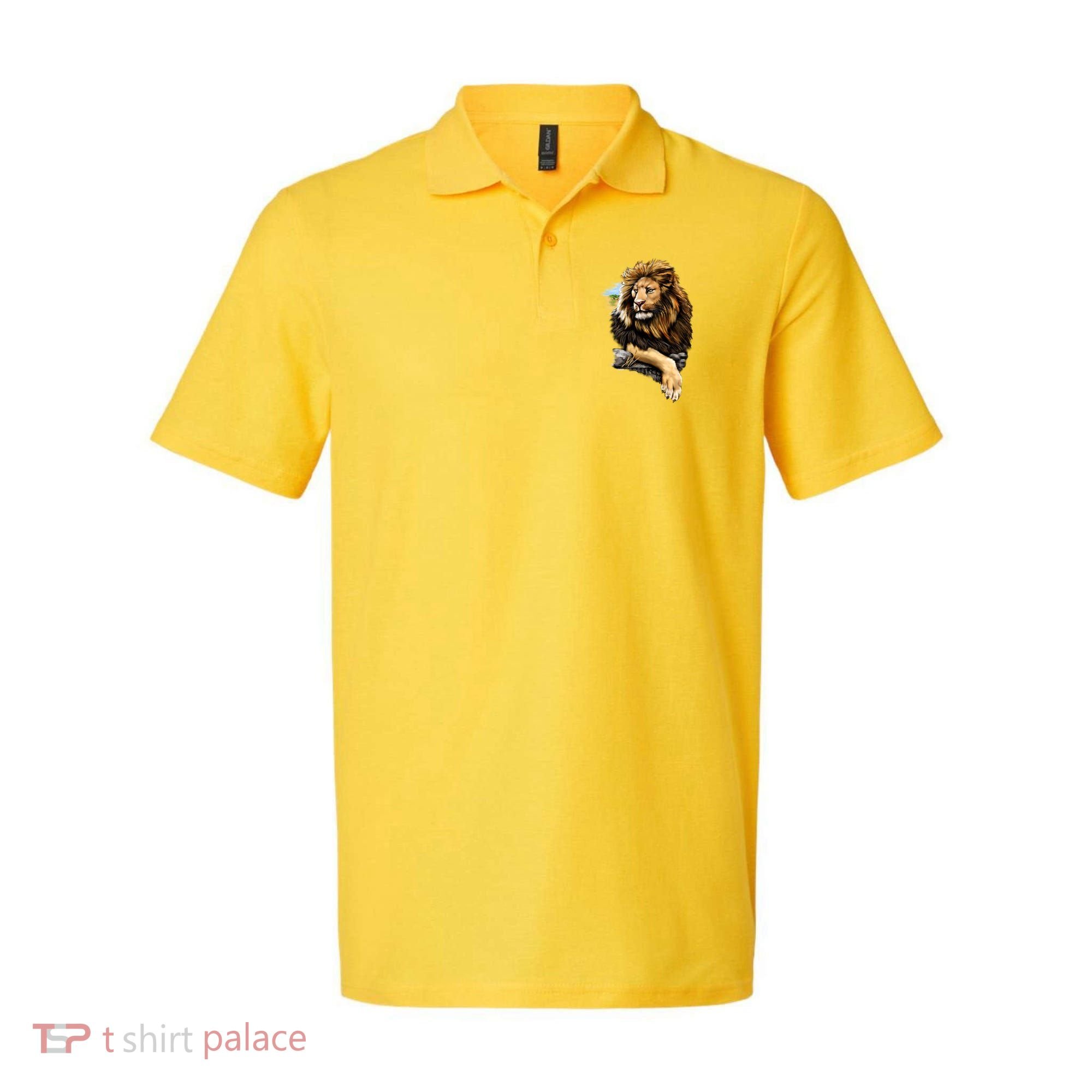 Wildlife - Big Face Proud Lion Portrait Polo