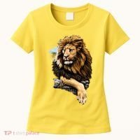 Wildlife - Big Face Proud Lion Portrait Women's T-Shirt thumb 0