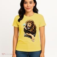 Wildlife - Big Face Proud Lion Portrait Women's T-Shirt thumb 4
