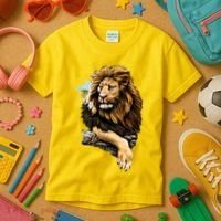 Wildlife - Big Face Proud Lion Portrait Kids T-Shirt thumb 3