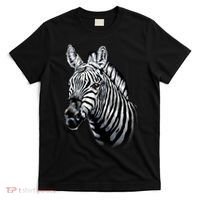 Wildlife - Big Face Zebra Up Close Portrait T-Shirt thumb 0