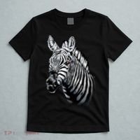 Wildlife - Big Face Zebra Up Close Portrait T-Shirt thumb 5