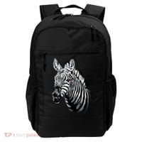 Wildlife - Big Face Zebra Up Close Portrait Backpack thumb 0