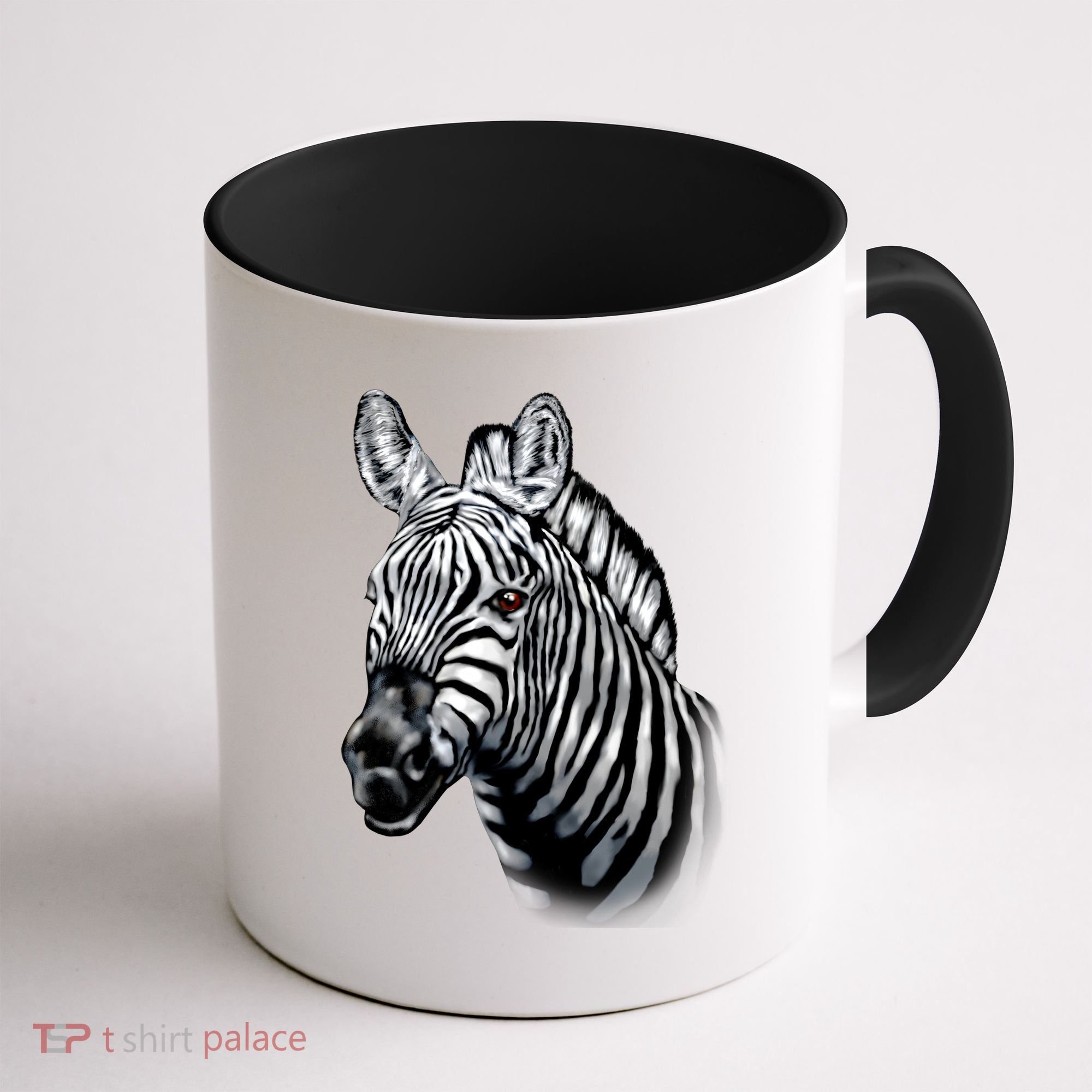 Wildlife - Big Face Zebra Up Close Portrait Coffee Mug
