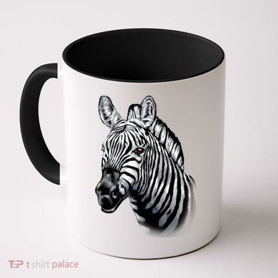 Wildlife - Big Face Zebra Up Close Portrait Coffee Mug