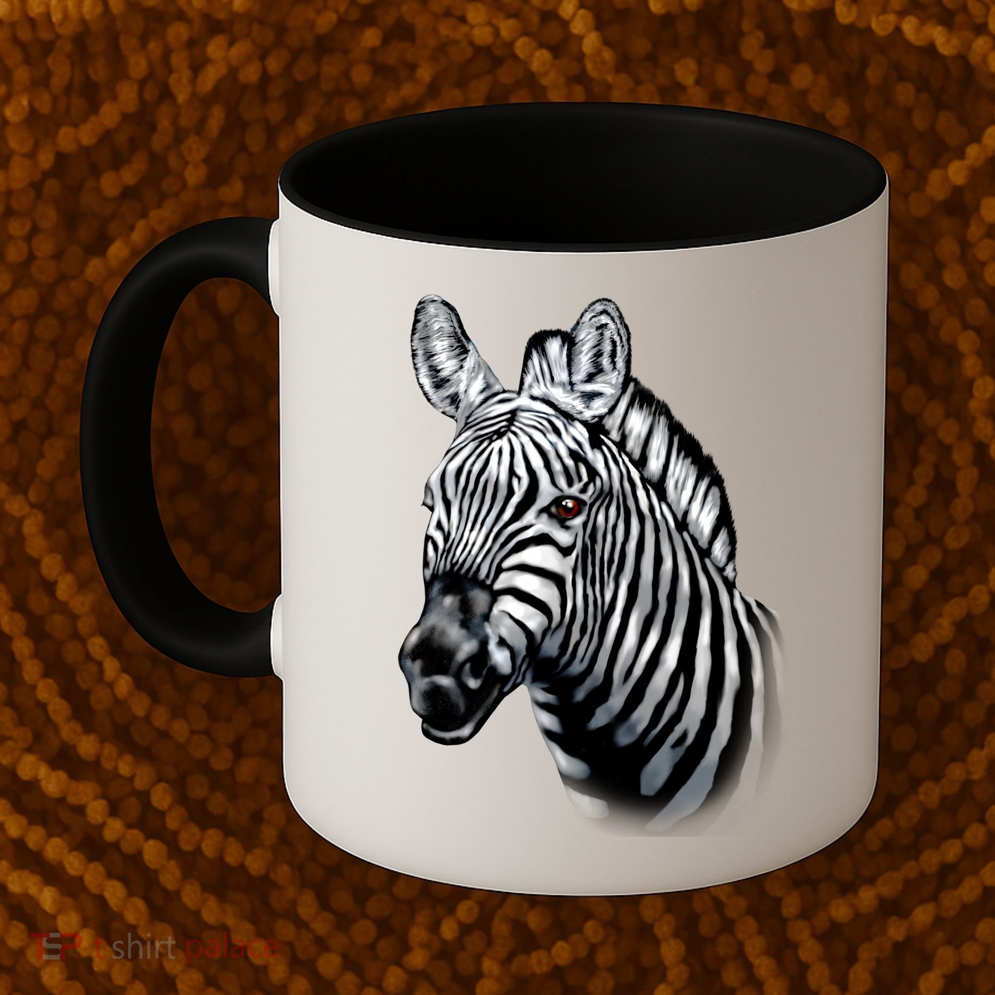 Wildlife - Big Face Zebra Up Close Portrait Coffee Mug