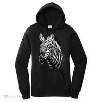 Wildlife - Big Face Zebra Up Close Portrait Women's Hoodie thumb 0