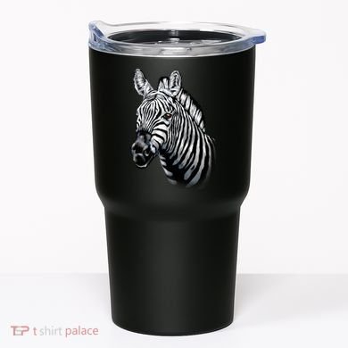 Wildlife - Big Face Zebra Up Close Portrait Tumbler
