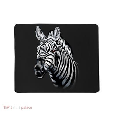 Wildlife - Big Face Zebra Up Close Portrait Mousepad