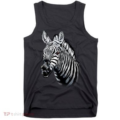 Wildlife - Big Face Zebra Up Close Portrait Tank Top