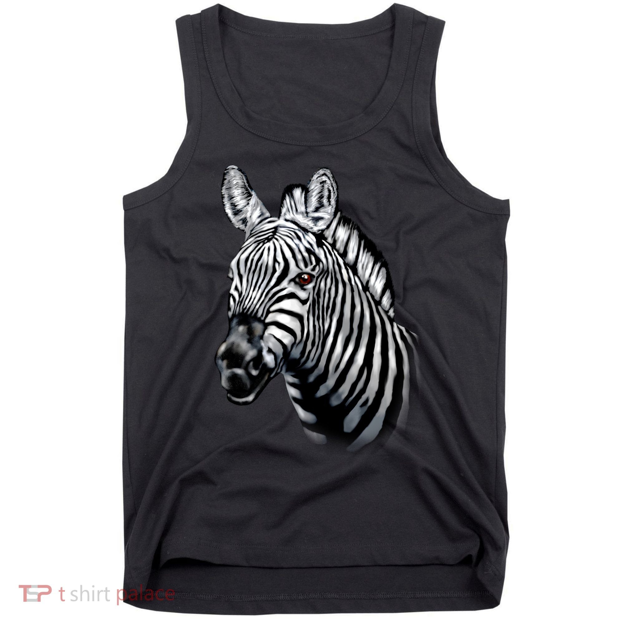 Wildlife - Big Face Zebra Up Close Portrait Tank Top