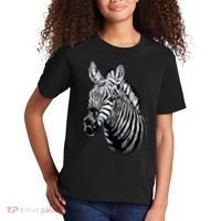 Wildlife - Big Face Zebra Up Close Portrait Kids T-Shirt thumb 2