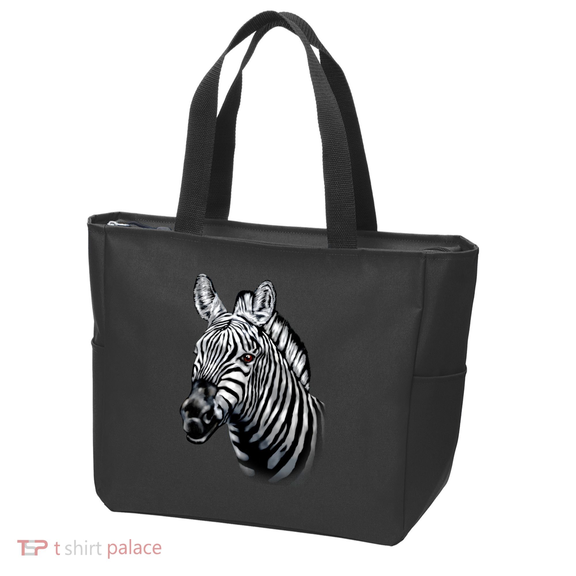 Wildlife - Big Face Zebra Up Close Portrait Tote Bag
